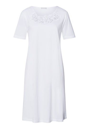 Liz Cotton Nightgown With Embroidery | White 74796-101